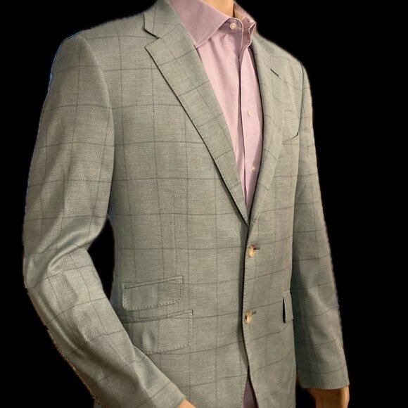 Peter Jackson Sports Jacket Green Aust. 104R Tessuti Italia - Picture 1 of 4